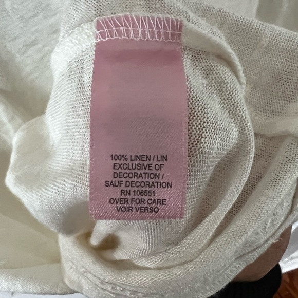 Calypso St Barth linen 3/4 sleeve shirt tunic - Picture 4 of 5